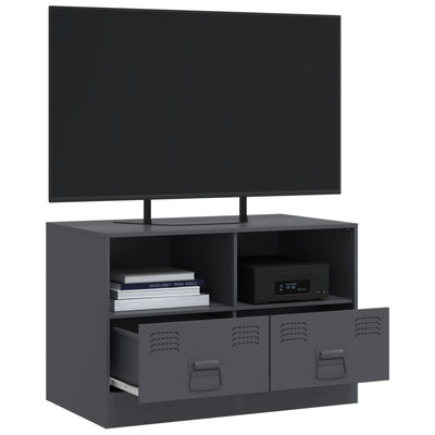 TV-taso antrasiitti 67x39x44 cm teräs