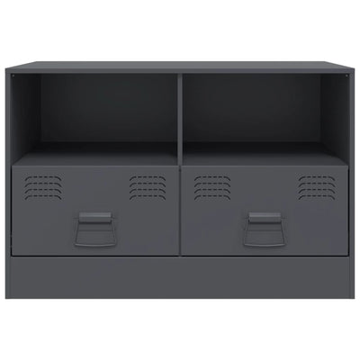 TV-tasot 2 kpl antrasiitti 67x39x44 cm teräs