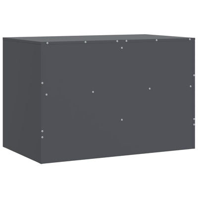 TV-tasot 2 kpl antrasiitti 67x39x44 cm teräs