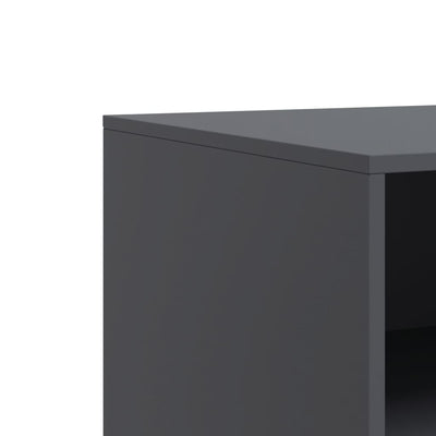 TV-tasot 2 kpl antrasiitti 67x39x44 cm teräs