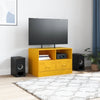 TV-taso sinapinkeltainen 67x39x44 cm teräs