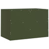 TV-tasot 2 kpl oliivinvihreä 67x39x44 cm teräs