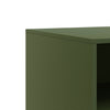 TV-tasot 2 kpl oliivinvihreä 67x39x44 cm teräs
