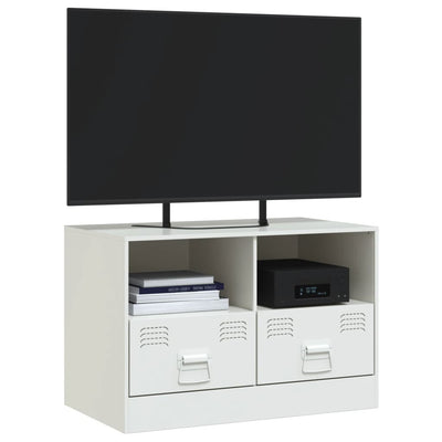TV-taso valkoinen 67x39x44 cm teräs