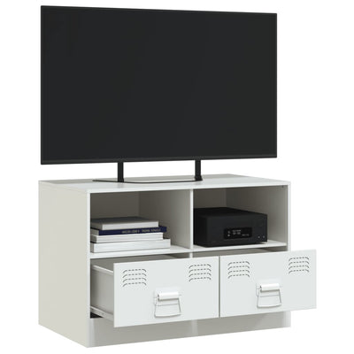 TV-taso valkoinen 67x39x44 cm teräs
