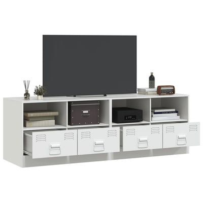 TV-tasot 2 kpl valkoinen 67x39x44 cm teräs
