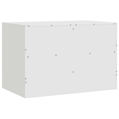 TV-tasot 2 kpl valkoinen 67x39x44 cm teräs