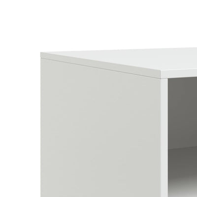 TV-tasot 2 kpl valkoinen 67x39x44 cm teräs
