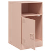 Yöpöydät 2 kpl pinkki 34,5x39x62 cm teräs