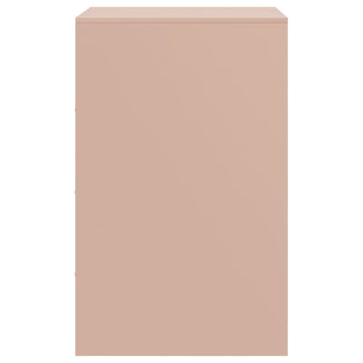 Yöpöydät 2 kpl pinkki 34,5x39x62 cm teräs