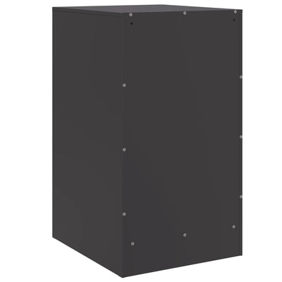 Yöpöydät 2 kpl musta 34,5x39x62 cm teräs