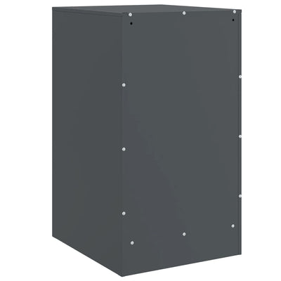 Yöpöydät 2 kpl antrasiitti 34,5x39x62 cm teräs