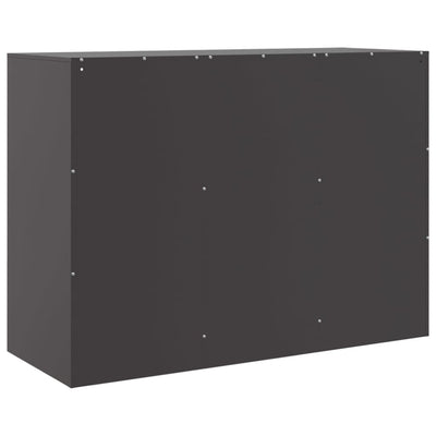 Senkki musta 99x39x73 cm teräs