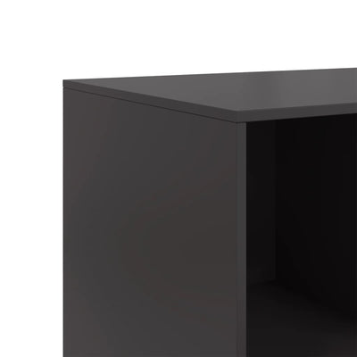 Senkki musta 99x39x73 cm teräs