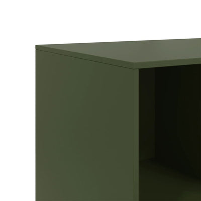 Senkki oliivinvihreä 99x39x73 cm teräs