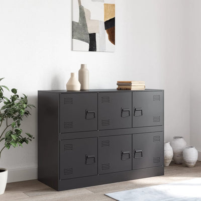 Senkki musta 99x39x73 cm teräs
