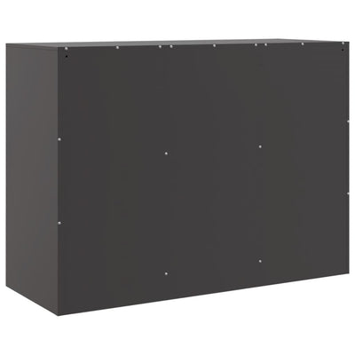 Senkki musta 99x39x73 cm teräs