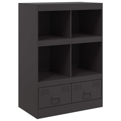 Kaappi musta 67x39x95 cm teräs
