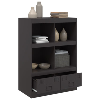 Kaappi musta 67x39x95 cm teräs