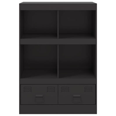 Kaappi musta 67x39x95 cm teräs