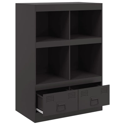 Kaappi musta 67x39x95 cm teräs