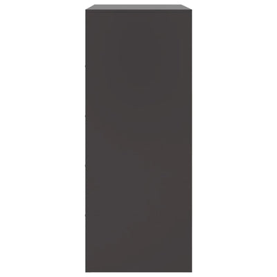 Kaappi musta 67x39x95 cm teräs