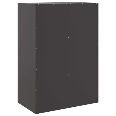 Kaappi musta 67x39x95 cm teräs
