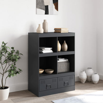 Kaappi antrasiitti 67x39x95 cm teräs