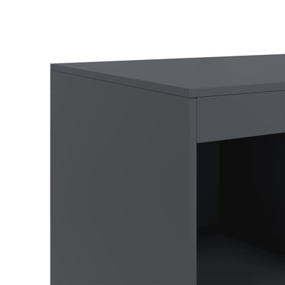 Kaappi antrasiitti 67x39x95 cm teräs