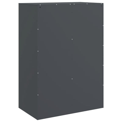 Kaappi antrasiitti 67x39x95 cm teräs