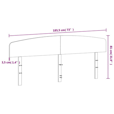 Sängynpääty ruskea 180 cm täysi mänty