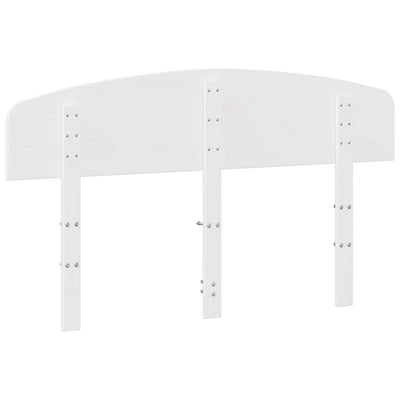 Valkoinen sängynpääty Aftenica 150cm (mänty)