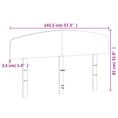 Sängynpääty 140 cm täysi mänty