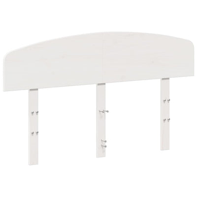 Sängynpääty valkoinen 120 cm täysi mänty