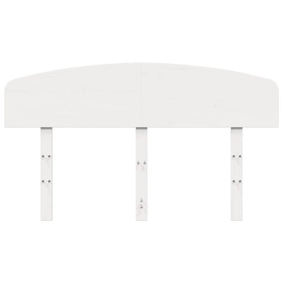 Sängynpääty valkoinen 120 cm täysi mänty