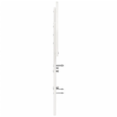 Sängynpääty valkoinen 120 cm täysi mänty