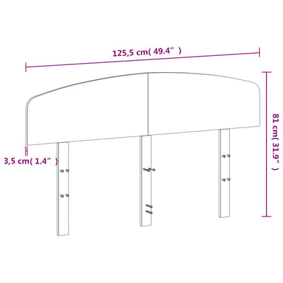 Sängynpääty ruskea 120 cm täysi mänty