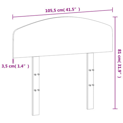 Sängynpääty valkoinen 100 cm täysi mänty