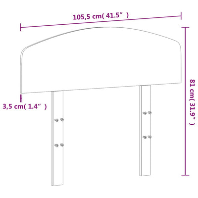Sängynpääty ruskea 100 cm täysi mänty