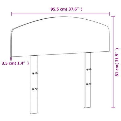 Sängynpääty 90 cm täysi mänty