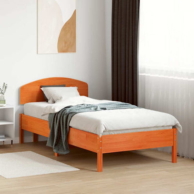 Ruskea sängynpääty Aftenica 75cm (mänty)