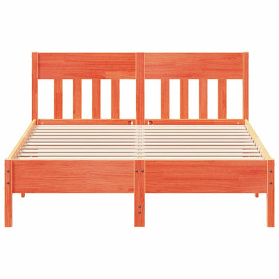 Vahanruskea sängynrunko päädyllä Koblos 135x190cm (mänty)