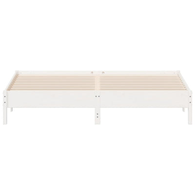 Valkoinen sängynrunko Enciu 180x200cm (mänty)