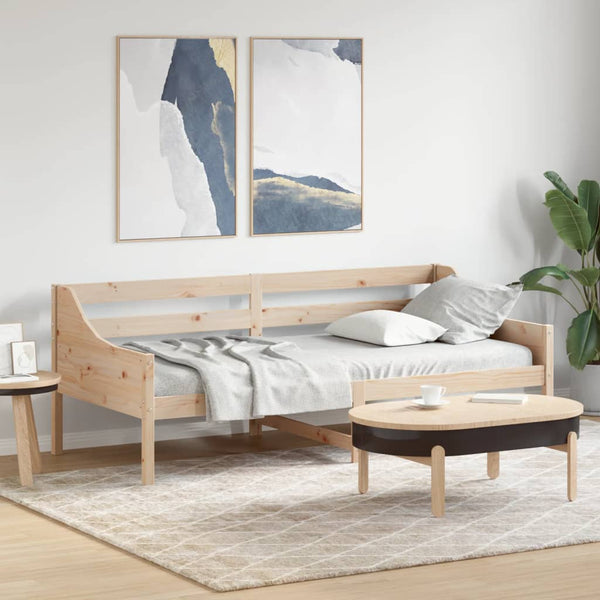 Täysi mänty vuodesohva ilman patjaa 80x200 cm