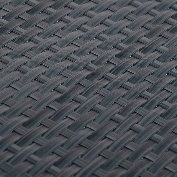 Parvekesuoja antrasiitti 600x100 cm polyrottinki
