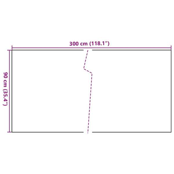 Parvekesuoja ruskea ja musta 300x90 cm polyrottinki