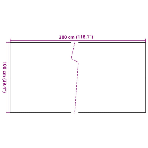 Parvekesuoja ruskea ja musta 300x100 cm polyrottinki