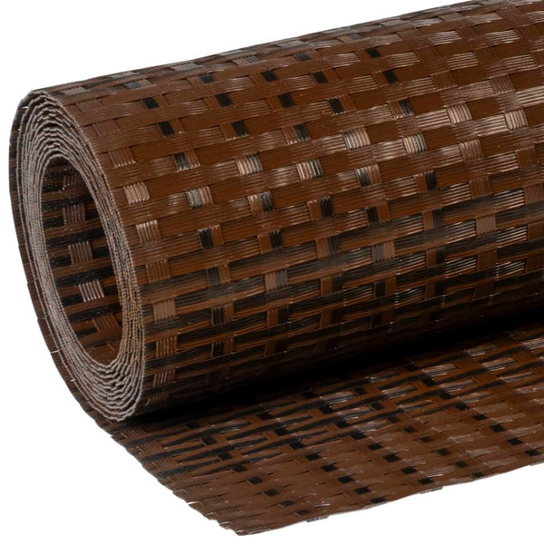 Parvekesuoja ruskea ja musta 400x80 cm polyrottinki