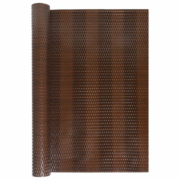 Parvekesuoja ruskea ja musta 500x80 cm polyrottinki