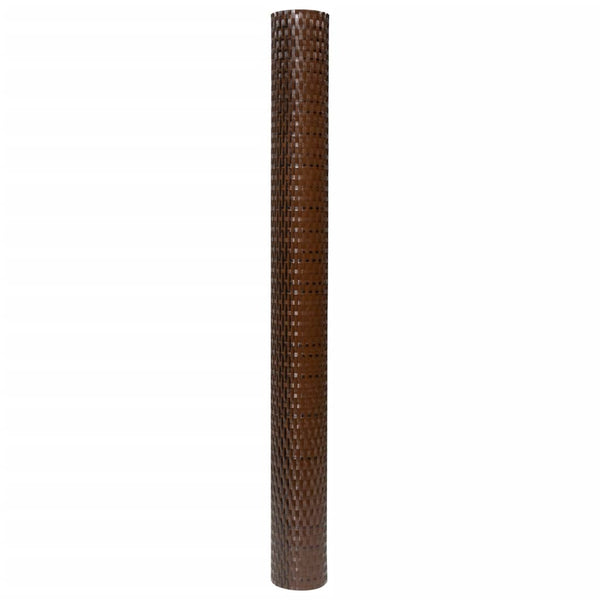 Parvekesuoja ruskea ja musta 500x80 cm polyrottinki